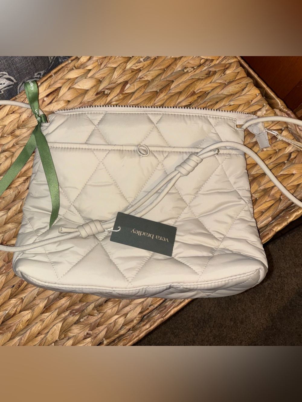 Vera Bradley Original Featherweight Hipster Crossbody Bag in Pumice Stone